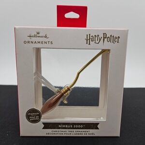 Hallmark Harry Potter Nimbus 2000 Premium Christmas Tree Ornament New